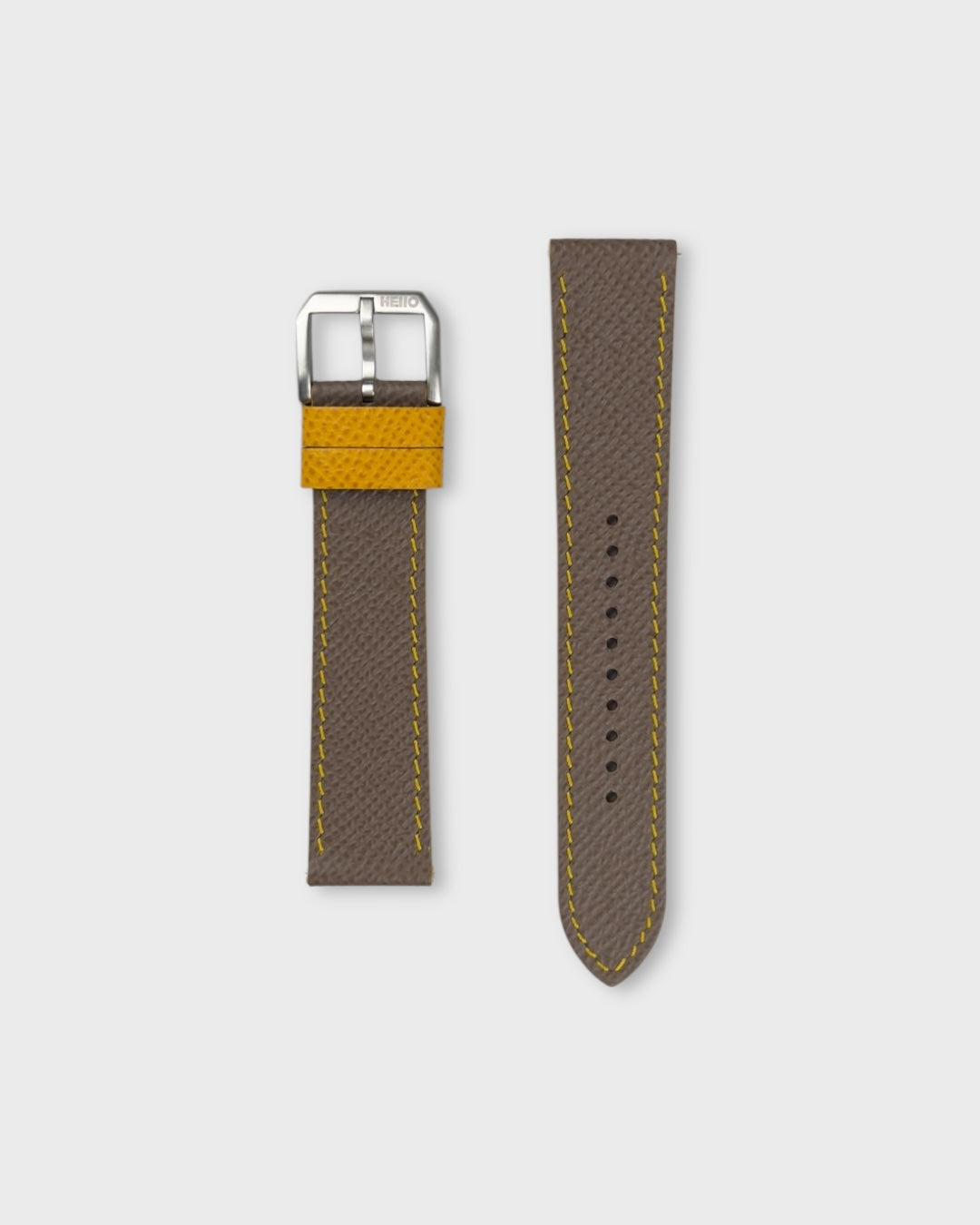 Honey Biscuit__Brown Yellow Epsom Italian Leather Watch strap Tissot 20mm
