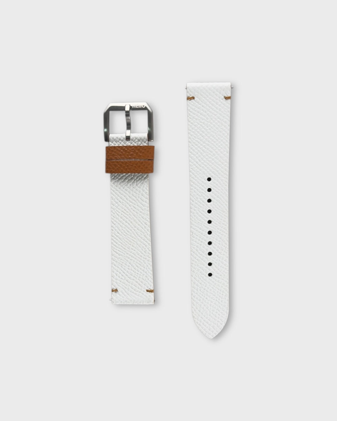Cappuccino Cream__Leather White watch strap