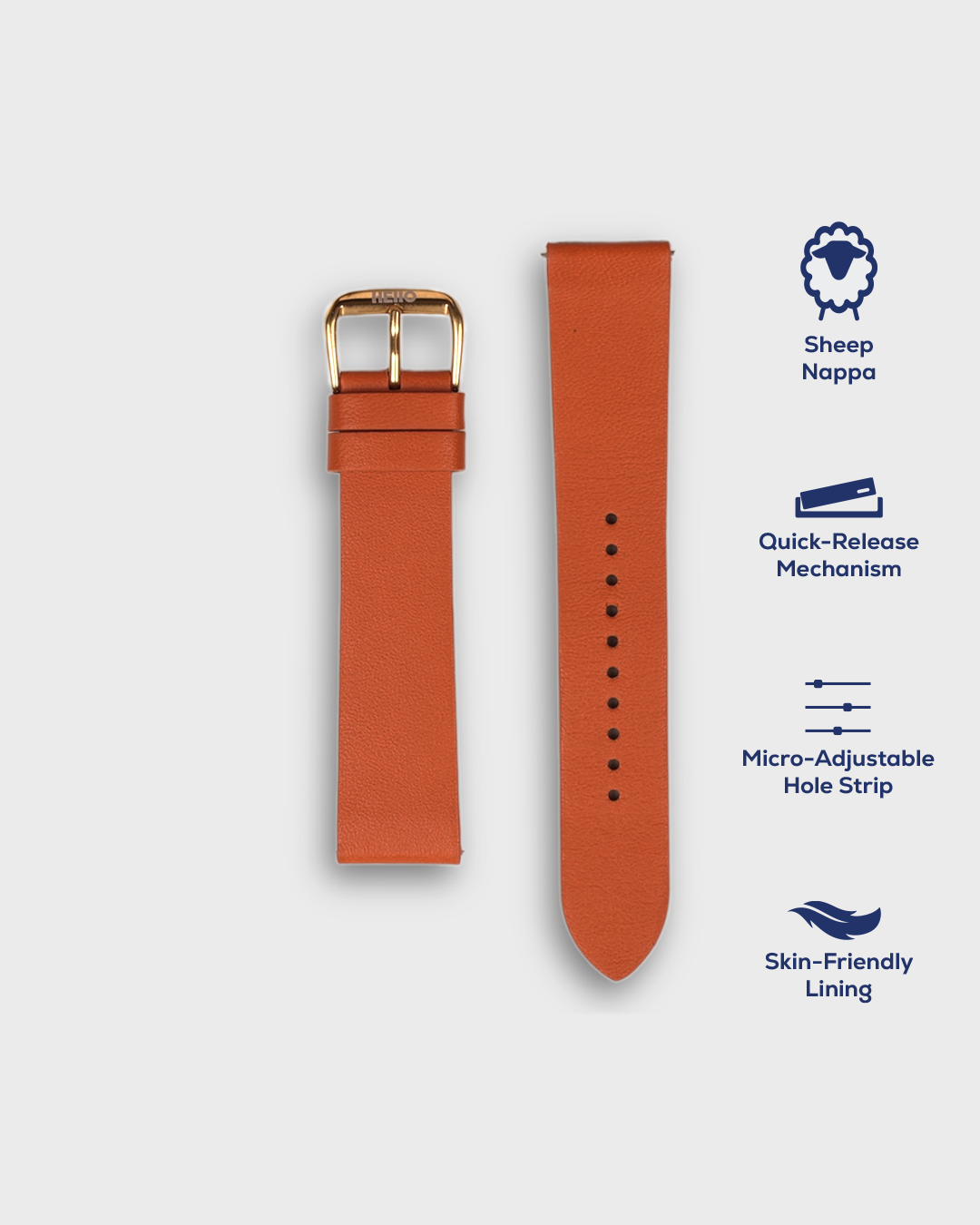 CARROT ORANGE__  Strap