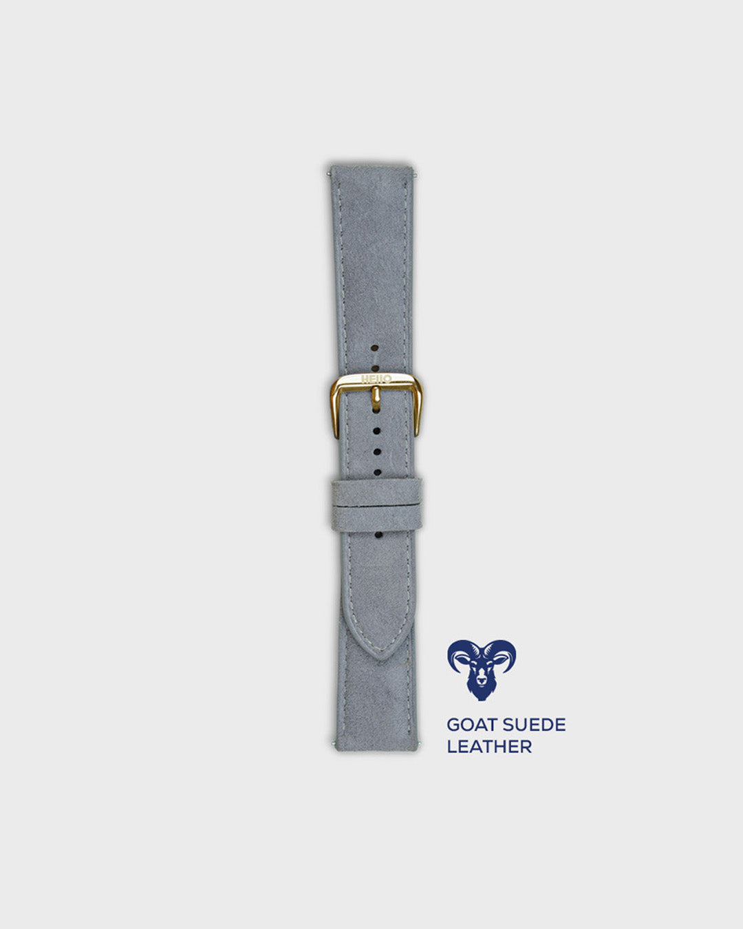 Monsoon Sky__Suede Italian Leather Watch Strap