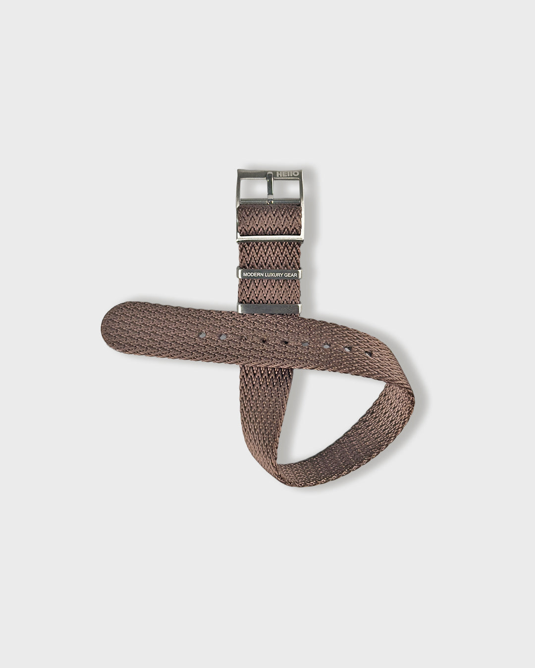 Sandbar Shark__nylon watch straps in Brown Color 18mm to 24mm 100% Vegan