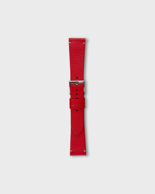 Red Berry__Italian Leather watch strap 18mm, 20mm, 22mm