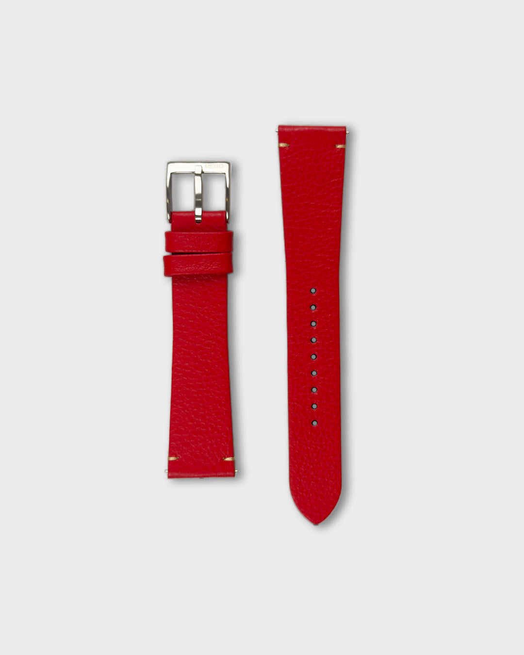 Red Berry__Italian Leather watch strap 18mm, 20mm, 22mm