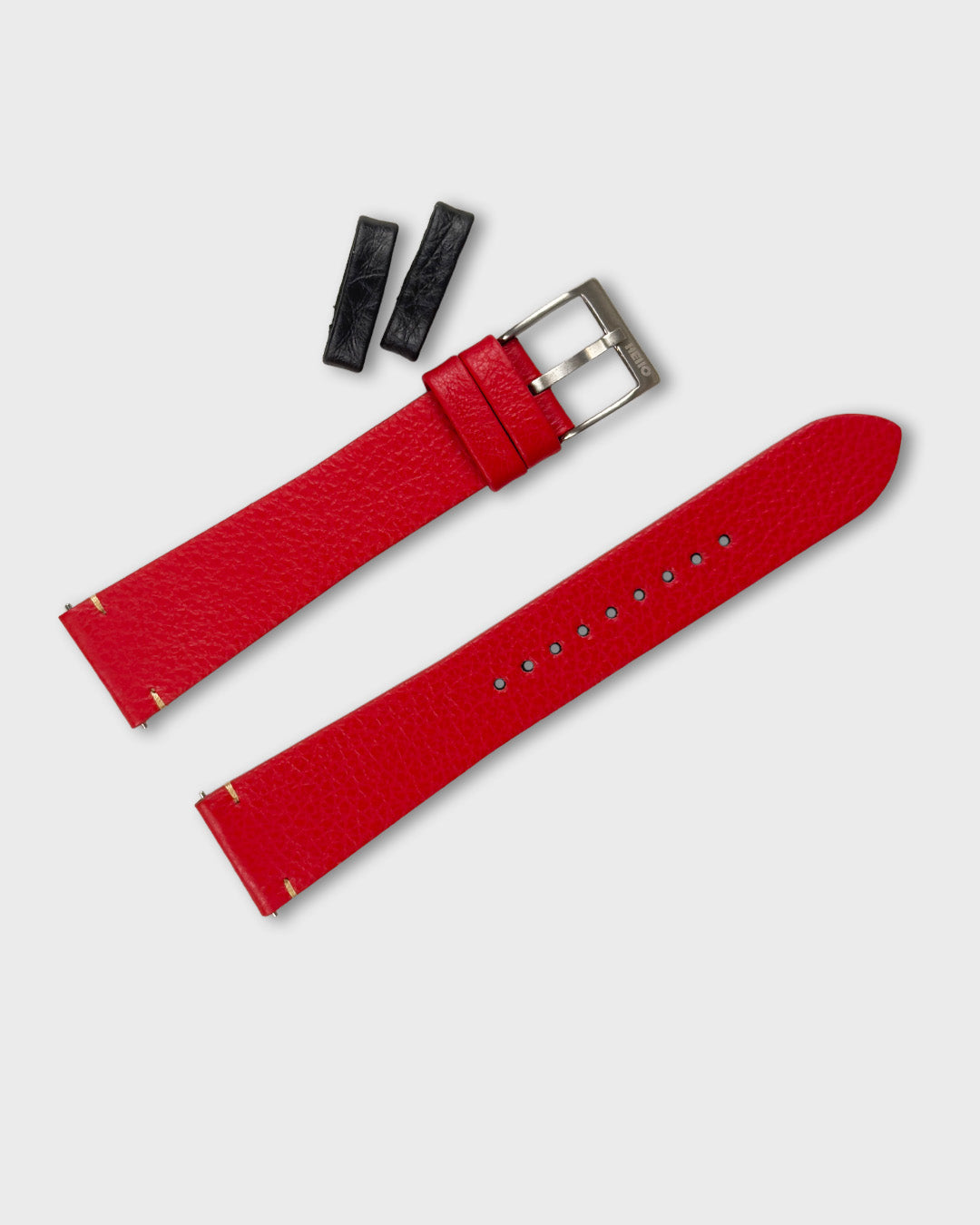 Red Berry__Italian Leather watch strap 18mm, 20mm, 22mm