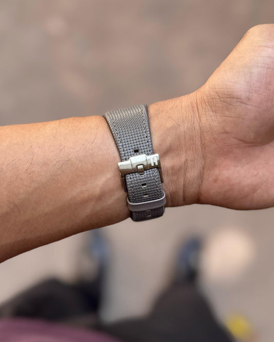 Shadow grid - Stealth__ , Tissot PRX Leather Strap for 40mm
