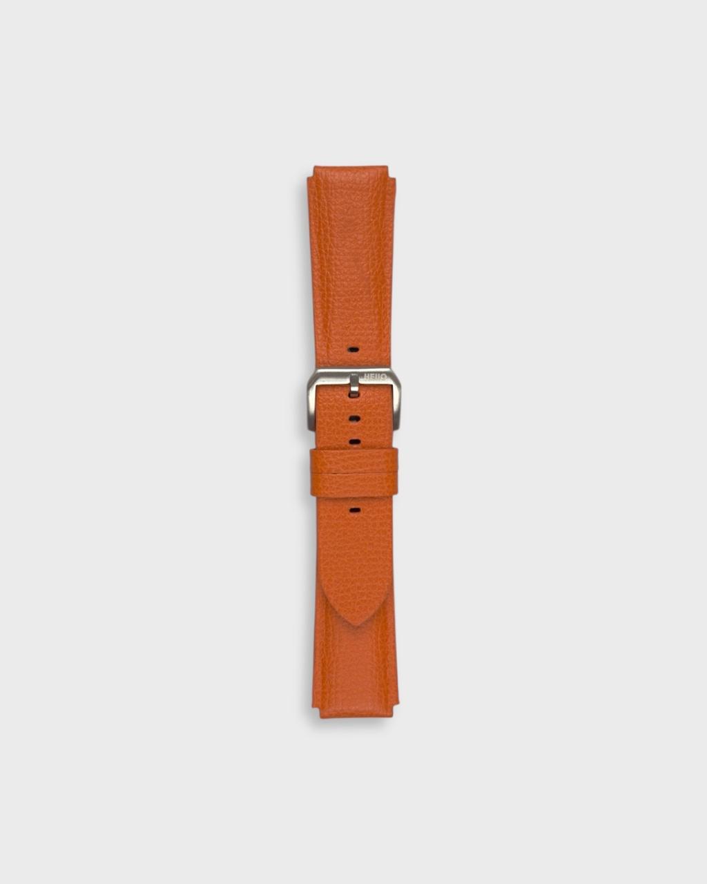 Orange__Seiko Monster leather watch strap