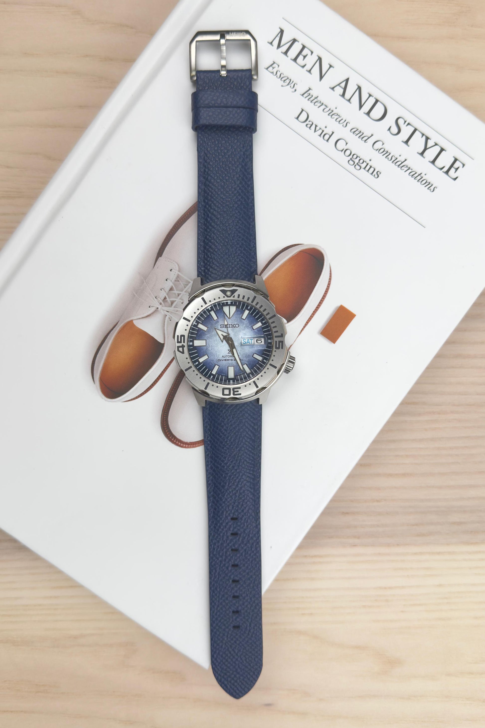 Deep Blue__Seiko Monster leather watch strap