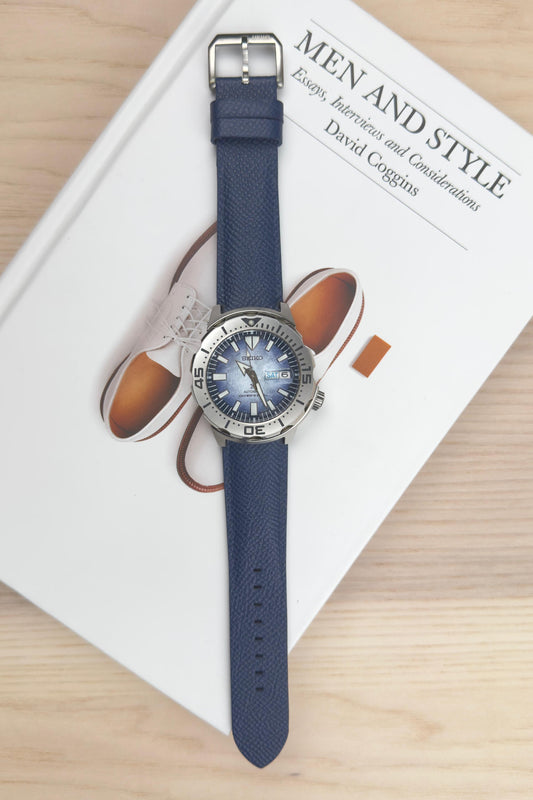 Deep Blue__Seiko Monster leather watch strap