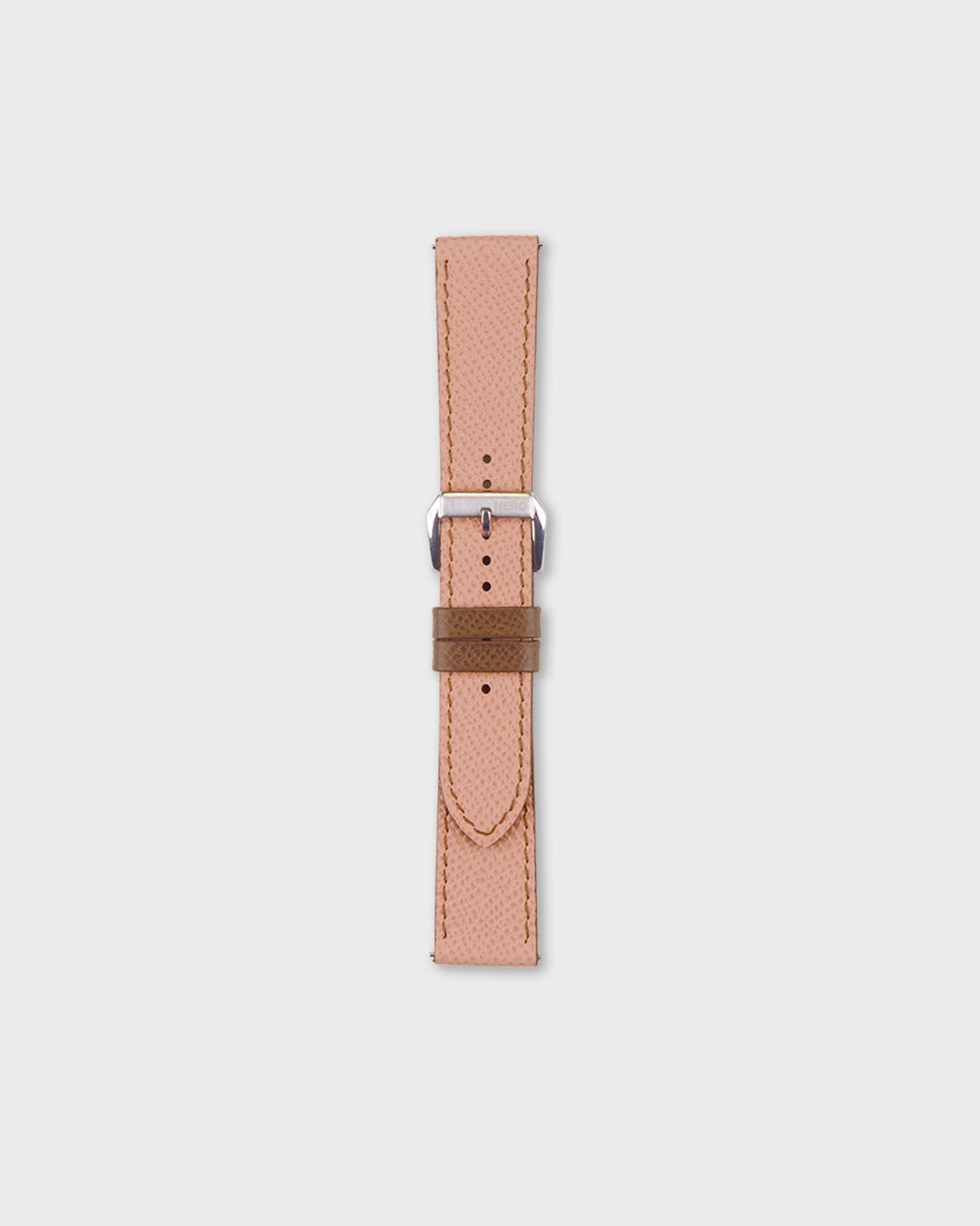 Berry Truffle__Pink Brown Epsom Italian Leather Watch strap