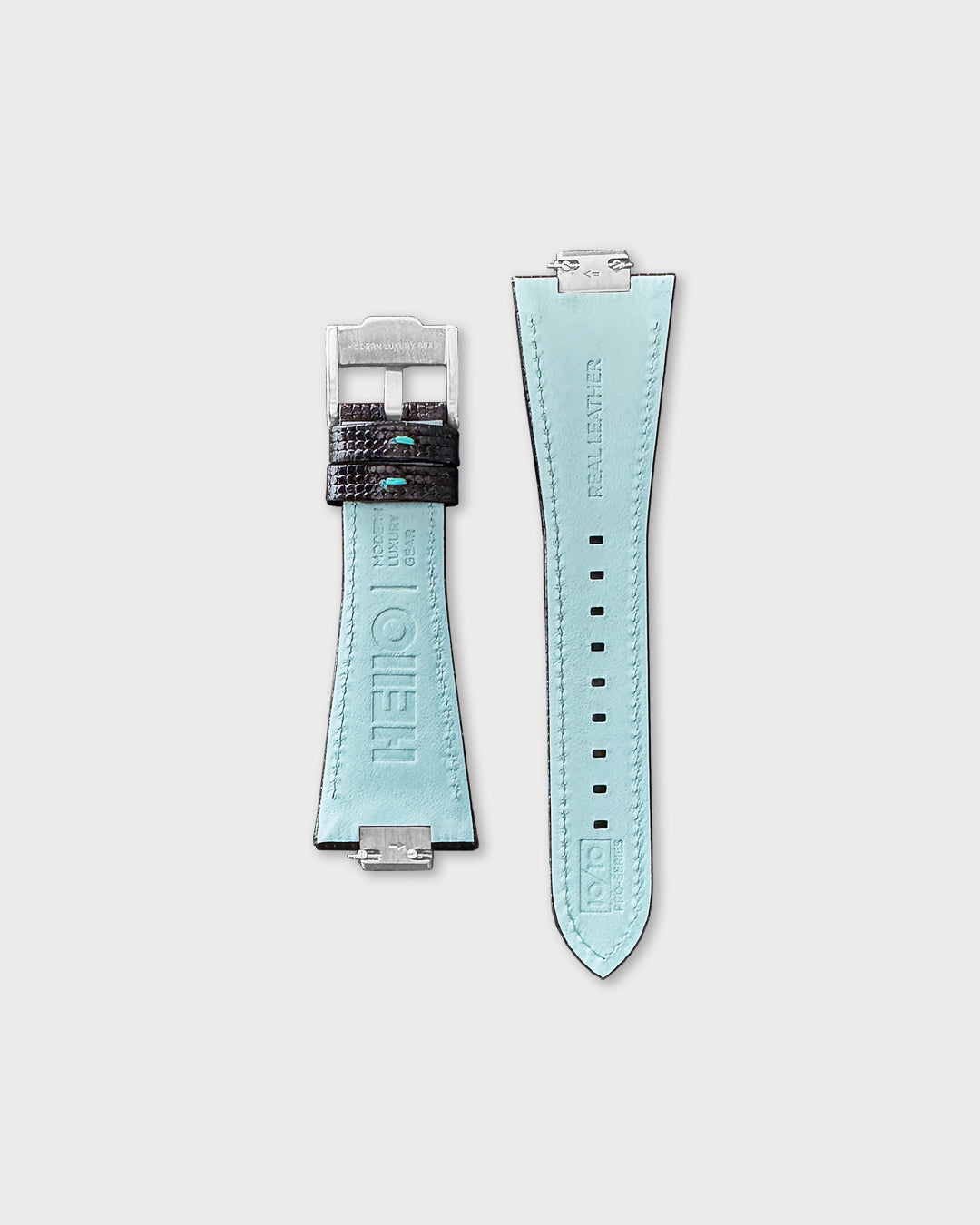 Phantom grid - Tiffany__ , Tissot PRX Leather Strap for 40mm