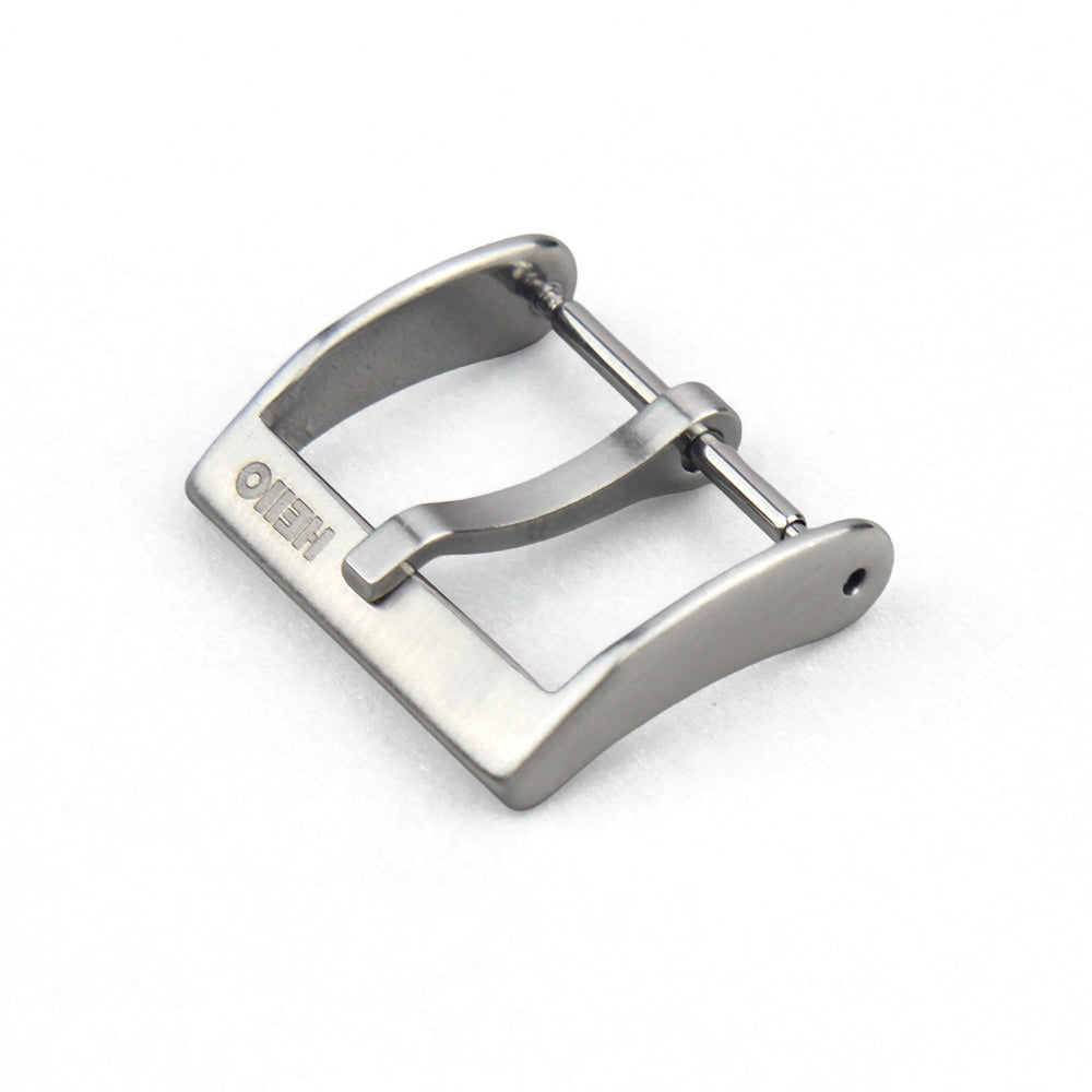 Slim Dress Tang Buckle — Brushed Silver — 2