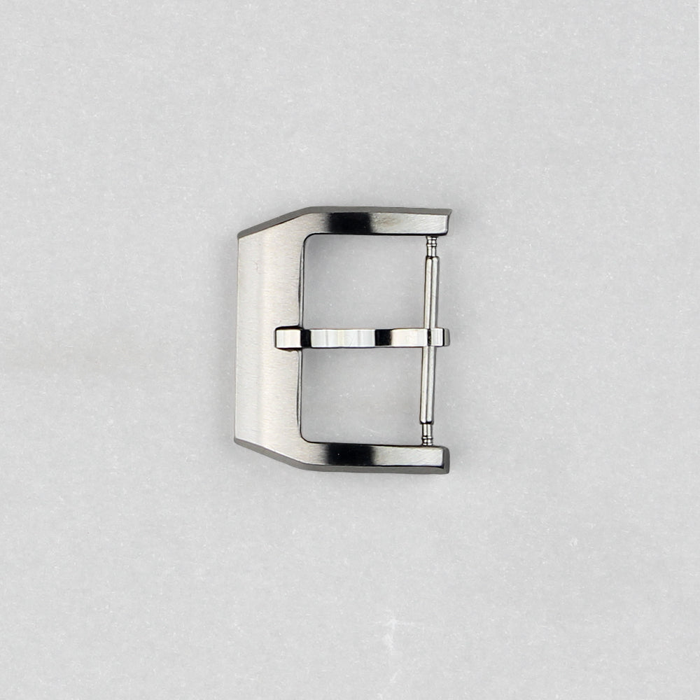 Rockstar Tang Buckle — Satin Brushed Silver — 3
