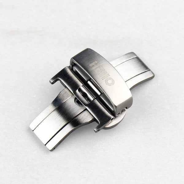 Butterfly Clasp — Brushed Silver — 1