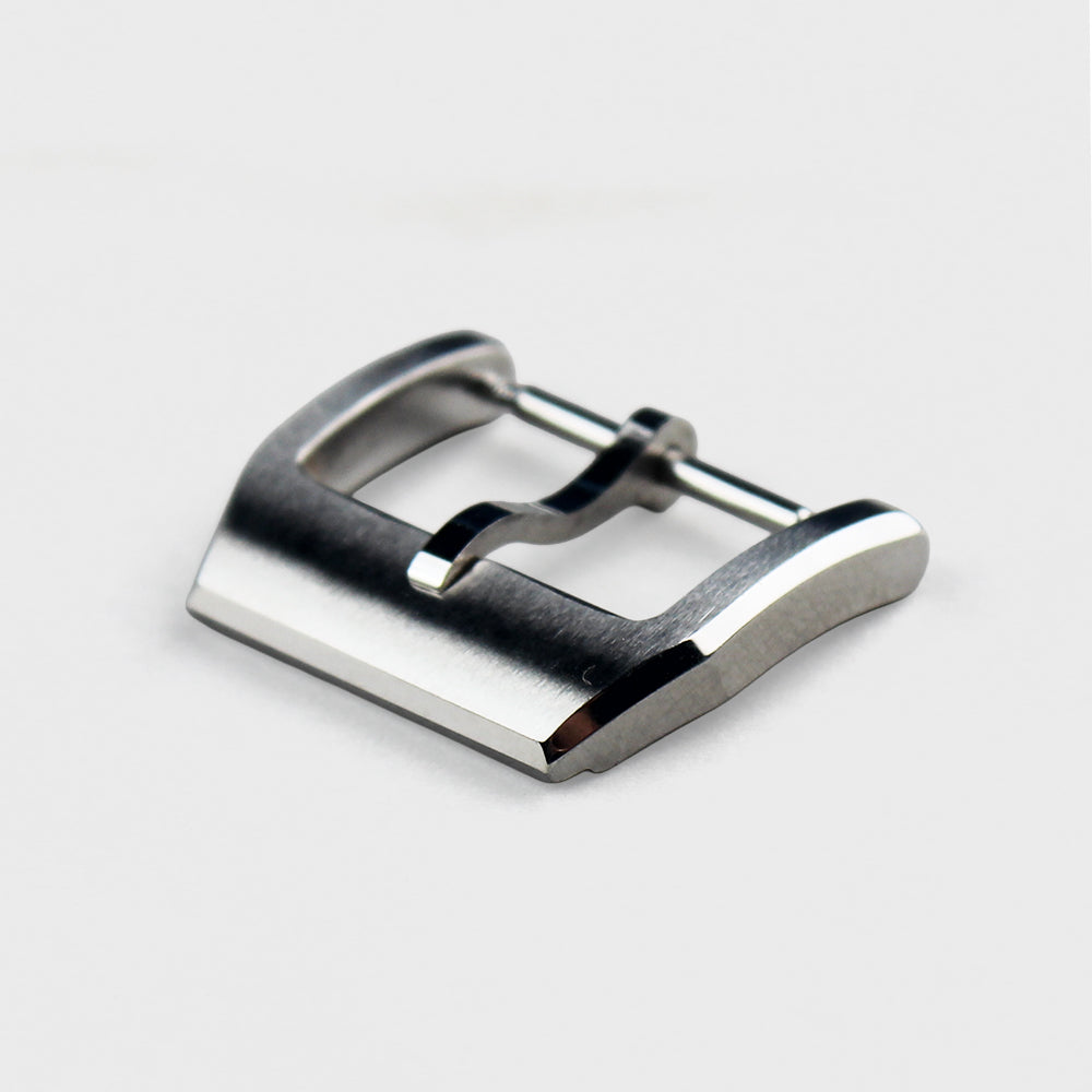 Rockstar Tang Buckle — Satin Brushed Silver — 2