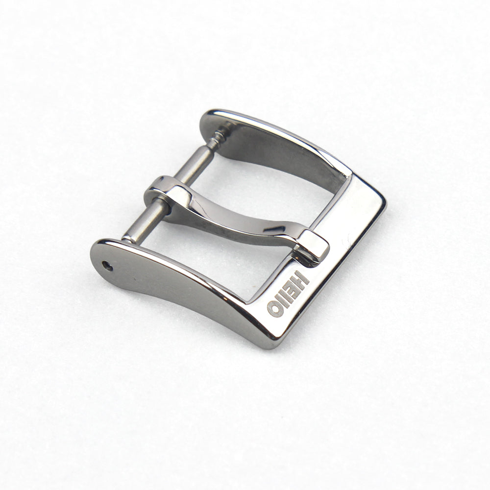 Slim Dress Tang Buckle — Polished Silver — 2