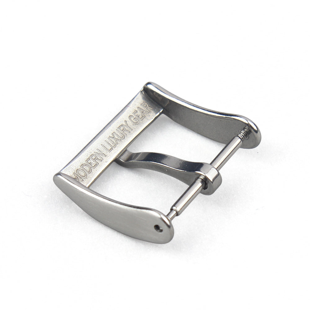 Slim Dress Tang Buckle — Brushed Silver — 3