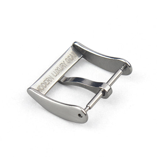 Slim Dress Tang Buckle — Brushed Silver — 3