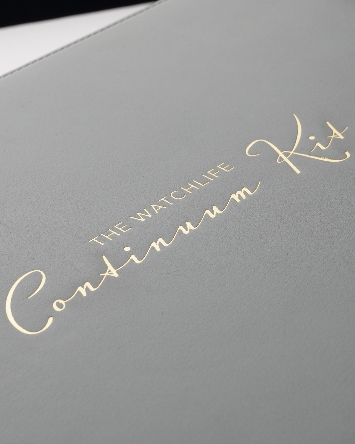 The Collector Box — wooden watch box wrapped in single-skin full-grain leather — HEllO