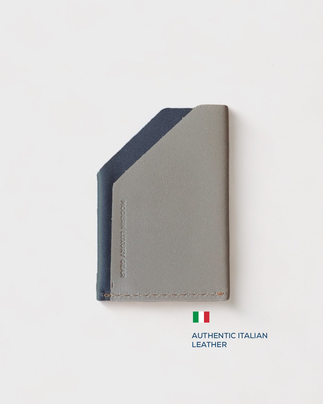 Olive Gloss + Navy__FOUNDER'S WALLET (ITALIAN LEATHER) - HEllO Modern Luxury Gear