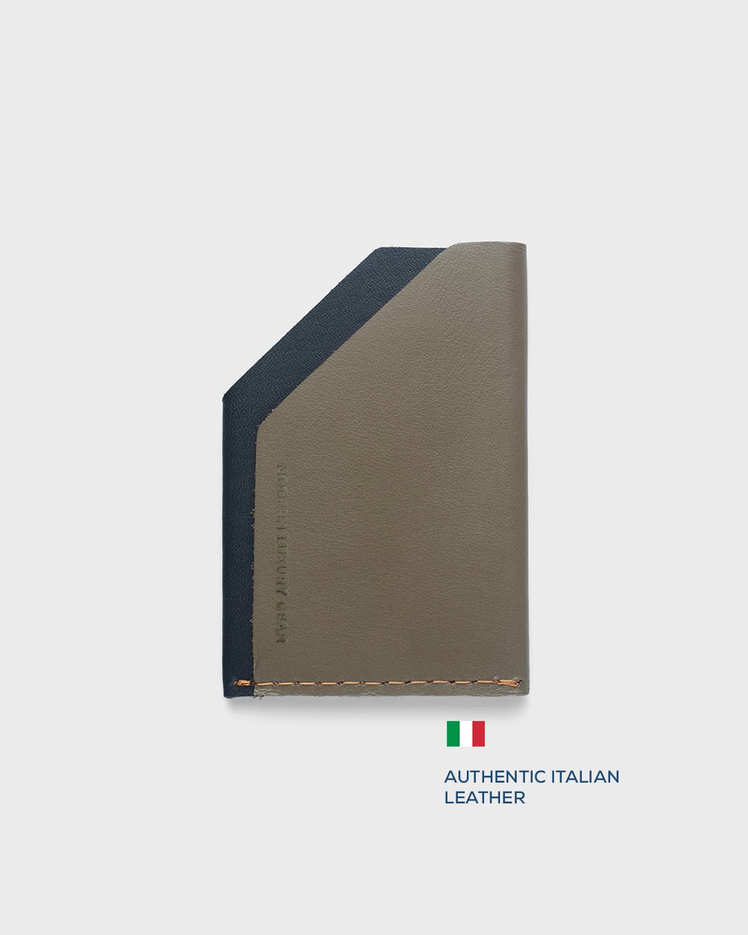 Trout Grey + Navy__FOUNDER'S WALLET (ITALIAN LEATHER) - HEllO Modern Luxury Gear