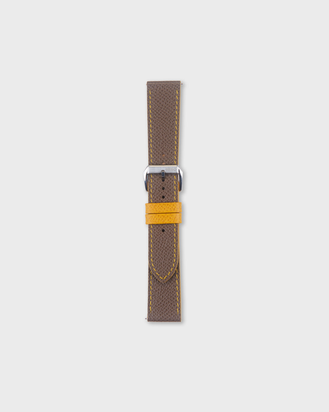 Honey Biscuit__Brown Yellow Epsom Italian Leather Watch strap
