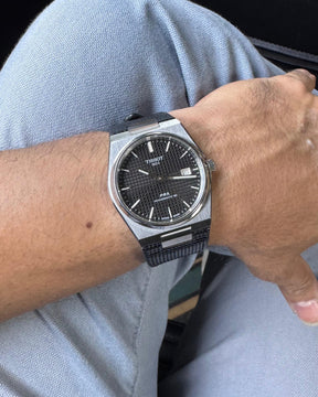 Phantom Grid - Stealth / Tissot PRX 40mm / Premium Tang Buckle