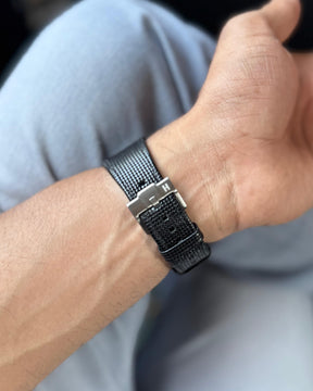 Phantom Grid - Stealth / Tissot PRX 40mm / Premium Tang Buckle